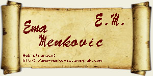 Ema Menković vizit kartica